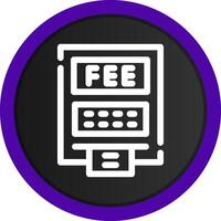 ATM Fees Creative Icon Design vector