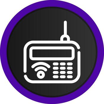 intercomunicador creativo icono diseño vector