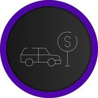 Taxi Stop Creative Icon Design vector