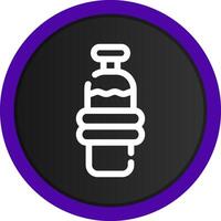 Water Bottle Creative Icon Design vector