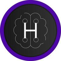 Humanoid Robot Creative Icon Design vector