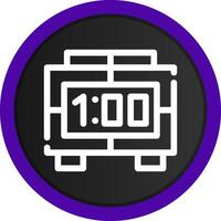 Digital Clock Creative Icon Design vector