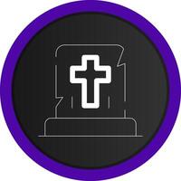 Gravestone Creative Icon Design vector