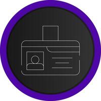 Identification Card Creative Icon Design vector