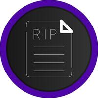 Death Certificate Creative Icon Design vector