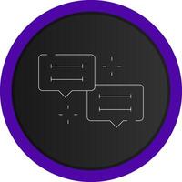 Conversation Creative Icon Design vector
