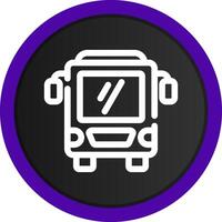 Bus Creative Icon Design vector