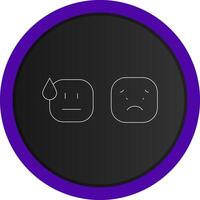 Basic Emotion Creative Icon Design vector