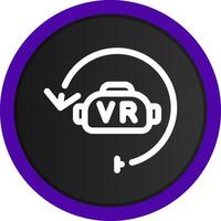 Virtual Reality Creative Icon Design vector