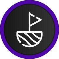 Space Colonization Creative Icon Design vector