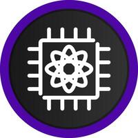 Quantum Computer Creative Icon Design vector