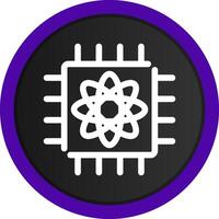 Quantum Computer Creative Icon Design vector