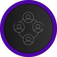 Networking with People Creative Icon Design vector
