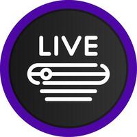 Live Stream Creative Icon Design vector