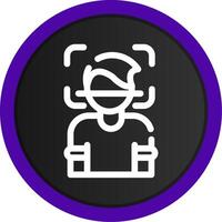 Face Scanner Creative Icon Design vector