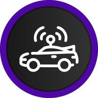 Autonomous Vehicle Creative Icon Design vector