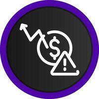 Macroeconomic Risk Creative Icon Design vector