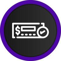 Cheque Deposit Creative Icon Design vector