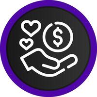 Donation Based Crowdfunding Creative Icon Design vector
