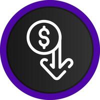 Capitalized Cost Reduction Creative Icon Design vector