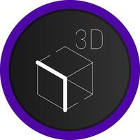 3D Object Creative Icon Design vector