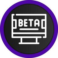 Beta Creative Icon Design vector