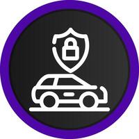 Anti Theft System Creative Icon Design vector