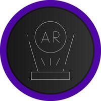 Augmented Reality Creative Icon Design vector