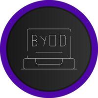 BYOD Tour Creative Icon Design vector