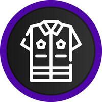 Police Uniform Creative Icon Design vector