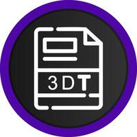 3DT Creative Icon Design vector