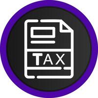 TAX Creative Icon Design vector