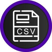 CSV Creative Icon Design vector