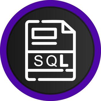 SQL Creative Icon Design vector