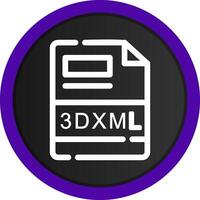 3dxml creativo icono diseño vector