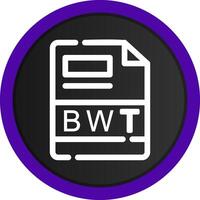 bwt creativo icono diseño vector