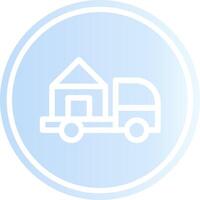 Moving Truck Creative Icon Design vector