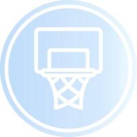 Basketball Hoop Creative Icon Design vector