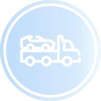 Tow Truck Creative Icon Design vector