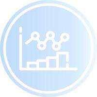 Bar Chart Creative Icon Design vector