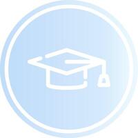 Graduation Cap Creative Icon Design vector