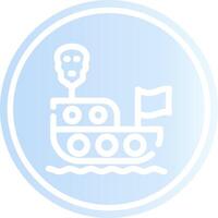 Pirates Ship Creative Icon Design vector