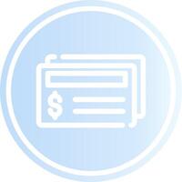 Cheque Creative Icon Design vector