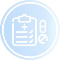 Medical Prescription Creative Icon Design vector