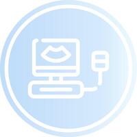 Ultrasound Creative Icon Design vector