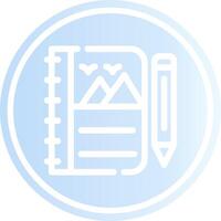 Sketchbook Creative Icon Design vector