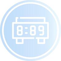 Digital Clock Creative Icon Design vector