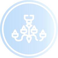 Chandelier Creative Icon Design vector