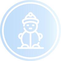 Snowman Creative Icon Design vector