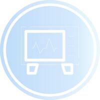 Cardiogram Creative Icon Design vector